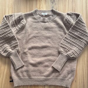 Women’s And the Why sweater size S/M textured sleeve